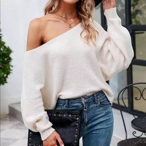 Pippidip Off The Shoulder Sweater